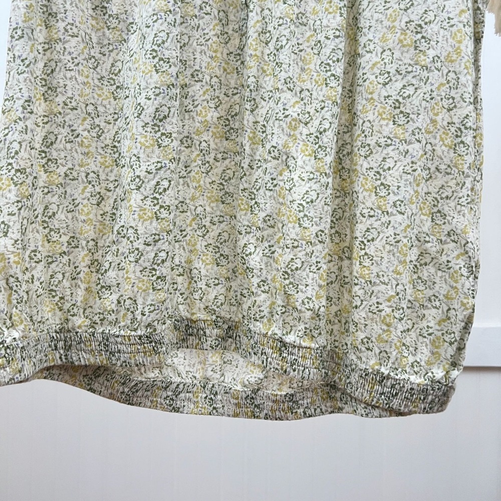 VAC Nine West Blouse Cottagecore Hippie Women's S Ditsy Floral Crochet Lace Y2K - Picture 6 of 9